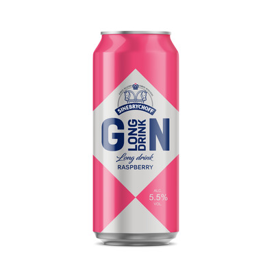 SINEBRYCHOFF GN Long Drink Raspberry 5,5% 50cl(purk)
