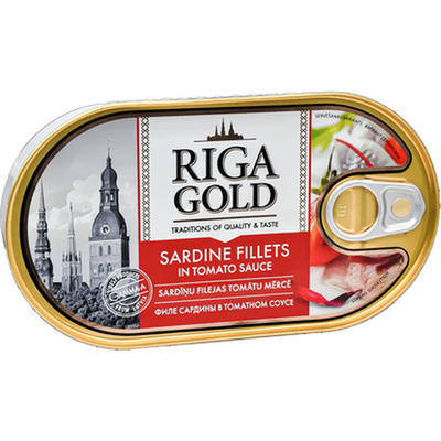 RIGA GOLD Atlandi sardiinifilee tomatikastmes 190g (EO)