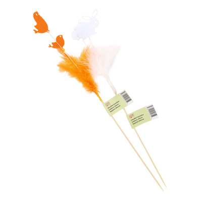 Dekoratiivne loom sulgedega vardal Cozy Home 20cm, värv ja disain võivad erineda ES26