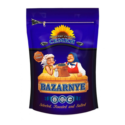 Bazaro mustad soolased päevalilleseemned 300g