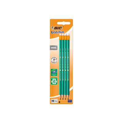 Kustukummiga pliiatsid BIC 4tk
