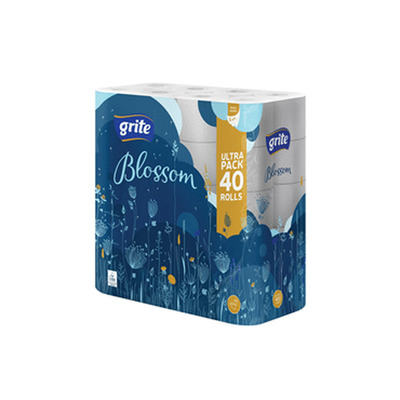 WC paber GRITE Blossom 3kih, 40 rl