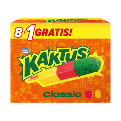 Jäätis KAKTUS maasik.&kakt.multip.,9x48g