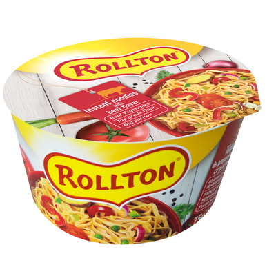 ROLLTON Loomalihamaitselised kiirnuudlid 75g(topsis)