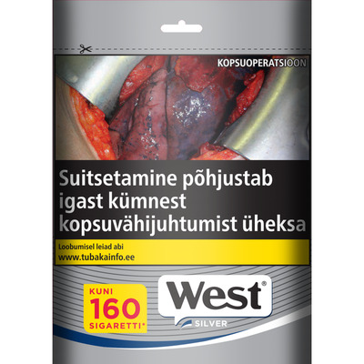 WEST Sigaretitubakas Silver 80g