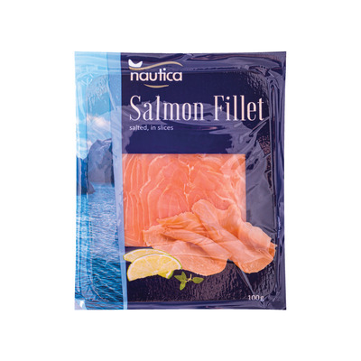 Lõhefilee, viilutatud