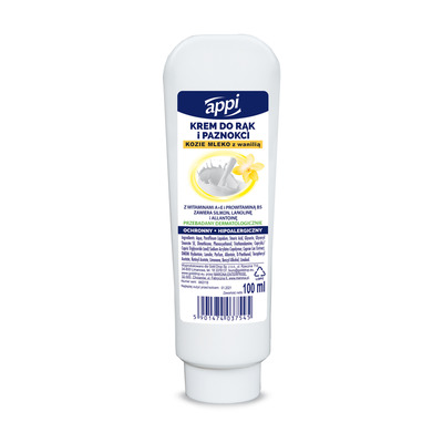 APPI Käte-ja küüntekreem kitsepiim&vanilje 100ml