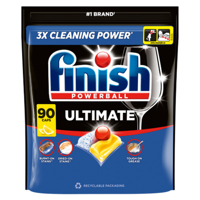 Nõudepesumasina tabletid Finish Ultimate Lemon 90tk