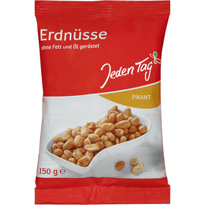 JEDEN TAG Röstitud maapähklid 150g (vürtsikad)