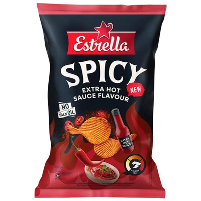 Estrella kartulikrõpsud Vürtsika kastme maitseliseline 115g