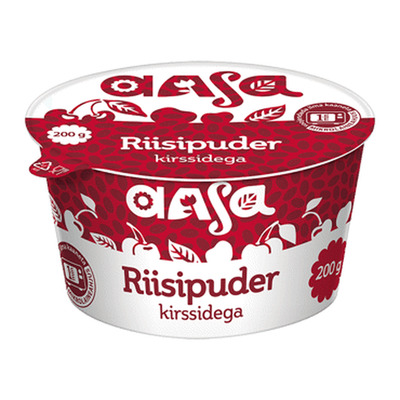 Riisipuder kirssidega AASA 6% 200g