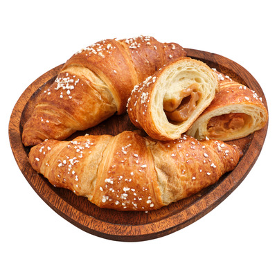 Croissant karamellitäidisega