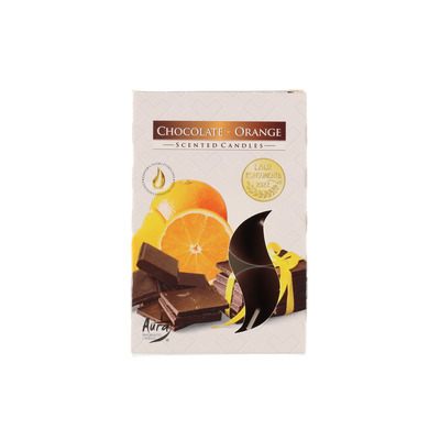 Lõhnateeküünlad Chocolate-Orange 3-4h 6tk