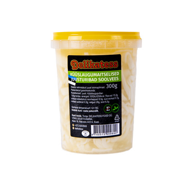 DELIKATESS Küüslaugumaitselised juusturibad soolvees 300g
