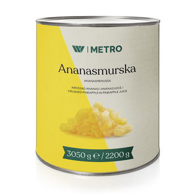 METRO Purustatud ananass omas mahlas 3,06kg