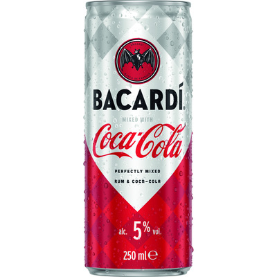 BACARDI Rum & Cola 5% 25cl (purk)