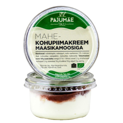 PAJUMÄE TALU Mahe-kohupiimakreem maasikamoosiga 170g