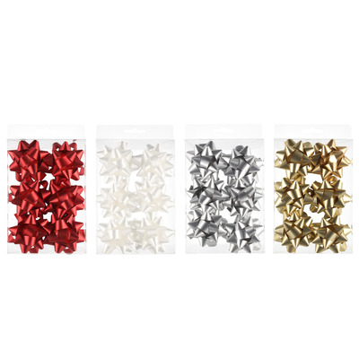 Rosett 7,6cm 6tk (valge,hõbe,punane,kuld)