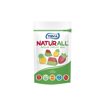 VIDAL Kummikommid vegan Sour Fruit Mix 180g