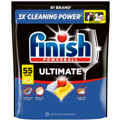 Nõudepesumasina tabletid Finish Ultimate Lemon 55tk