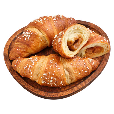 Croissant karamellitäidisega