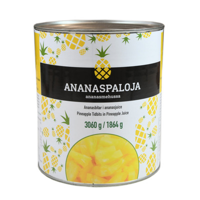 Ananassitükid omas mahlas 3,06kg