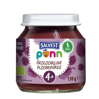 SALVEST Põnn Öko Ploomipüree 130g (4+)