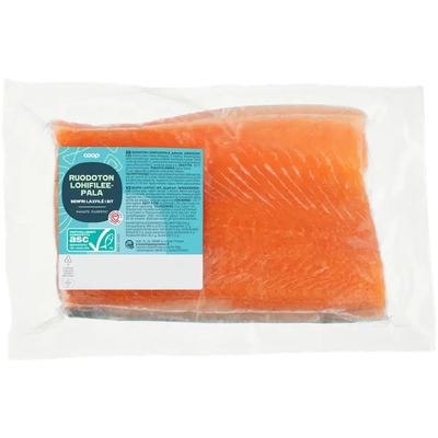 Coop Külmutatud Lõhefilee tükk luudeta Kg