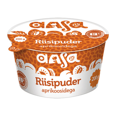 Riisipuder aprikoosidega AASA 6% 200g