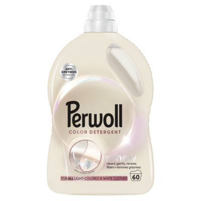 Pesugeel Light Colors 60pk, PERWOLL, 3 l