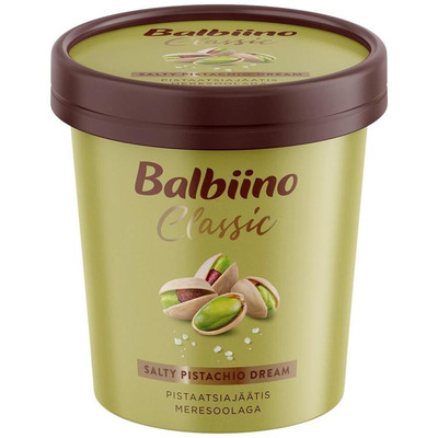 Classic Pistaatsia-Koorejäätis Meresoolaga 250 G