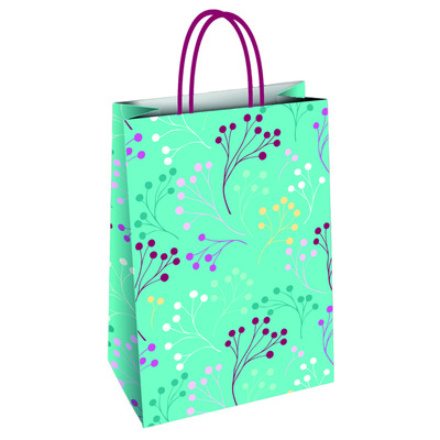 Kinkekott sangadega 26x12x35cm (florio carta,marjaoksad)