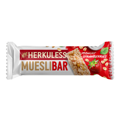 HERKULESS Müslibatoon jogurti ja maasika 25g