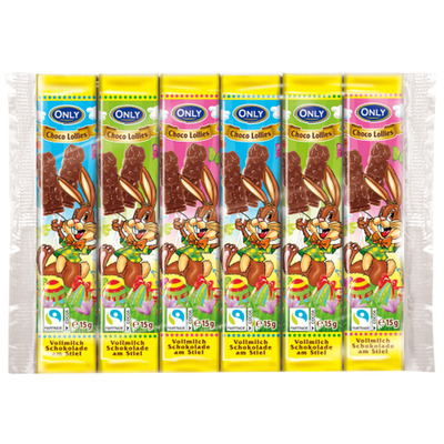 Lihavõtte piimašokolaadi pulgakommid Only Easter 90g