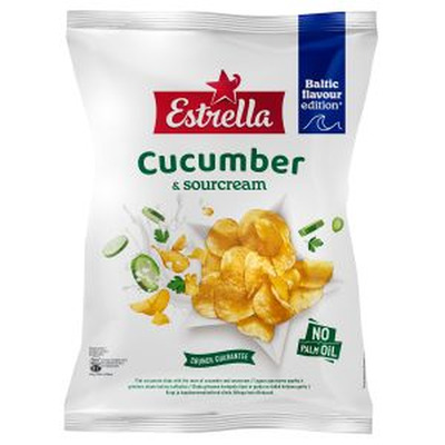 Estrella kartulikrõps 170g kurgi-hapukooremaitseline