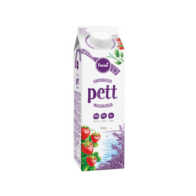 FARMI Hapendatud pett maasikatega 900g