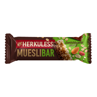 HERKULESS Müslibatoon šokolaadi ja pähklitega 25g