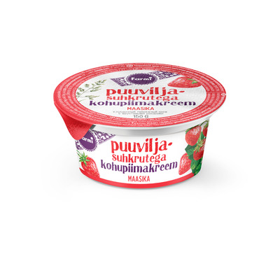 FARMI Maasika kohupiimakreem puuviljasuhkrutega 150g