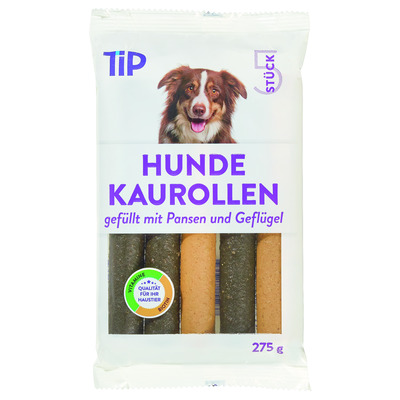 TIP Närimispulgad koertele veise mao-ja linnulihaga 5tk 275g