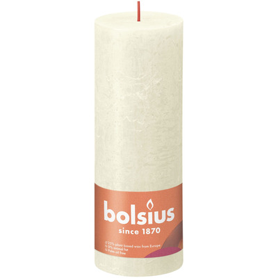 BOLSIUS Rustic Shine Lauaküünal 190x68cm 65h (pärlvalge)