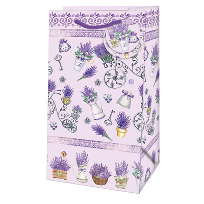 Kinkekott sangadega 11x6,5x21cm (lavendel,alvarak)