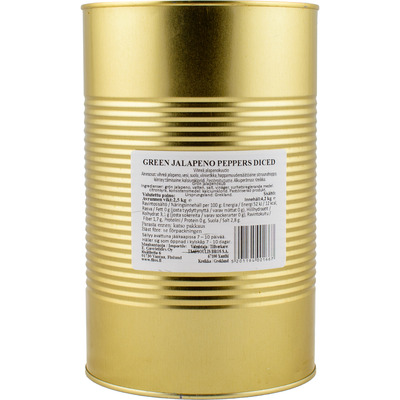 ROYAL Rohelised jalapeno kuubikud 4,2kg