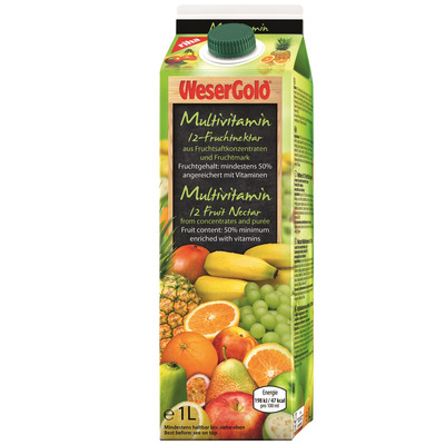 WESERGOLD Multivitamiini 12-vilja nektar 50% 1l
