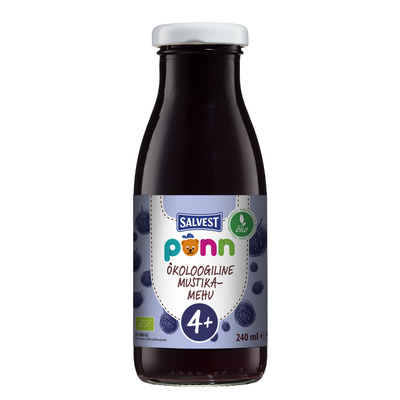 SALVEST Põnn Öko Mustikamehu 240ml (4+)