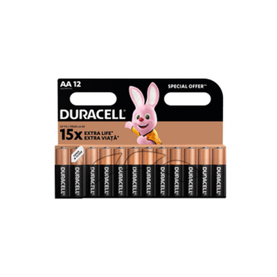 Patarei DURACELL AA LR6 12tk Ecopack