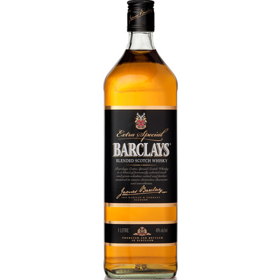 BARCLAYS Blended Scotch whisky 40% 100cl