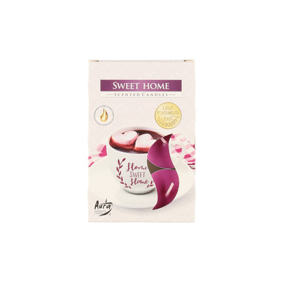 Lõhnateeküünlad Sweet Home 3-4h 6tk