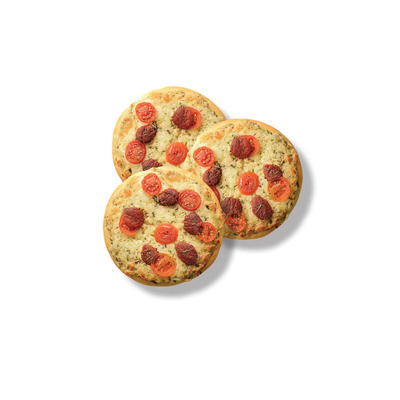 Mini pitsa Mozzarella ja päikesekuivatatud tomatitega