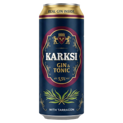 Muu alk.jook Karksi Gin & Tonic 5.5% 0.5L prk