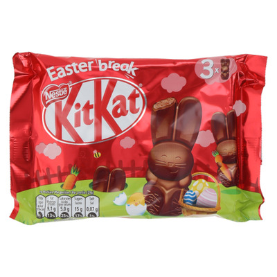 Šokolaadist lihavõttejänes Nestle KitKat 3x29g
